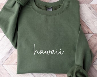 Hawaii Pullover Sweatshirt, Aloha State Travel Souvenir