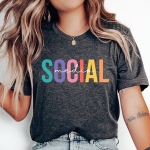 Social Media Shirt, Social Media Manager Tshirt, Social Media Specialist Tee, Creator Shirt, Influencer Gift, Social Media Team