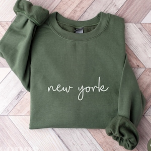 New York Pullover Sweatshirt, New York Hoodie, New York Shirt, NY Souvenir Gift, Travel Sweater, The Empire State