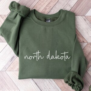 North Dakota Sweatshirt, North Dakota Hoodie, North Dakota Gift, North Dakota Pullover, North Dakota Souvenir, The Peace Garden State