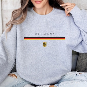 Germany Deutschland Crewneck Sweatshirt, Germany Shirt Gift, German Flag Pullover, Germany Souvenir Travel Sweater, Unisex Clothing