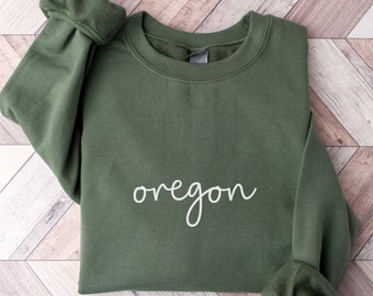 Oregon Sweatshirt, The Beaver State Travel Souvenir