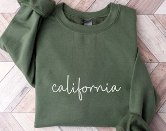 California Pullover Sweatshirt, Travel Souvenir Gift