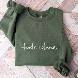 Rhode Island Pullover Sweatshirt, Rhode Island Hoodie, Rhode Island Shirt, Rhode Island Souvenir Gift, The Ocean State