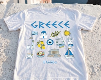 Greek Icons Graphic T-Shirt
