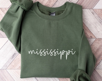 Mississippi Sweatshirt, Magnolia State Pullover, Unisex Sweater