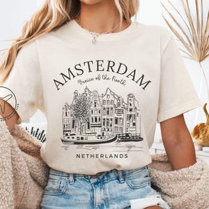 Amsterdam Netherlands Shirt, Amsterdam Netherlands Tshirt, Netherlands Tee, Dutch Travel Gift, Holland Souvenir