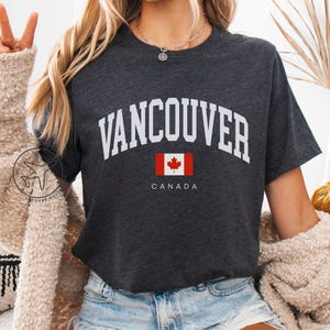 Vancouver Canada T-Shirt, British Columbia Tee, Canadian West Coast Travel Shirt, Vancouver Souvenir Gift, Unisex Tee