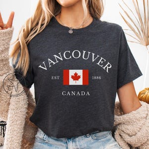 Vancouver Canada T-Shirt, British Columbia Tee, Canadian West Coast Travel Shirt, Vancouver Souvenir Gift, Unisex Tee