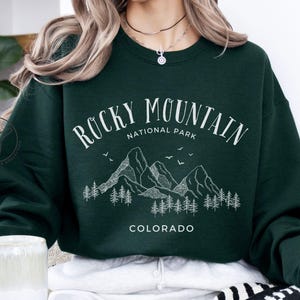 Colorado Sweatshirt, Rocky Mountain Sweatshirt, Colorado Rockies Sweatshirt, Colorado Gifts for Nature Lover, Mountain Hiking Gift