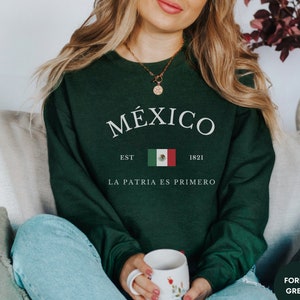 Mexico Sweatshirt, Mexico Crewneck, Mexico Shirt, Mexico Gift, Mexico Flag Gift, Travel Sweatshirt, Comfortable Unisex Pullover