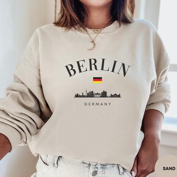 Berlin Sweatshirt, Germany Pullover, Vintage Hoodie, Berlin Jumper, Europe Crewneck, Vacation Shirt Gift, Travel Sweater, Souvenir