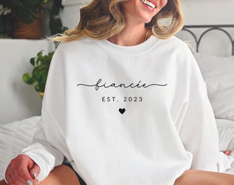 Fiancee Sweatshirt, Unisex Fiancee Sweatshirt, Engagement Gift Sweatshirt, Sweatshirt Gift for Fiancee, Fiance Sweatshirt