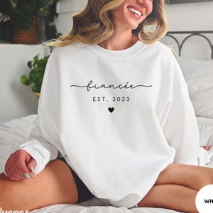 Fiancee Sweatshirt, Unisex Fiancee Sweatshirt, Engagement Gift Sweatshirt, Sweatshirt Gift for Fiancee, Fiance Sweatshirt