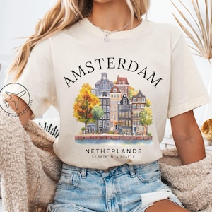 Amsterdam Netherlands Shirt, Amsterdam Netherlands Tshirt, Netherlands Tee, Dutch Travel Gift, Holland Souvenir