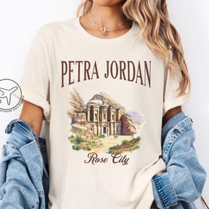 Petra Jordan Shirt, Jordan tshirt, Jordan Travel Gift, Petra Jordan Graphic Tee, 7 Wonders of the World Souvenir