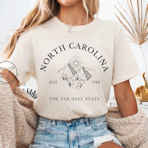 North Carolina Shirt, North Carolina Tshirt, North Carolina Gift, Tar Heel State Tee, North Carolina Souvenir, North Carolina Travel Gift