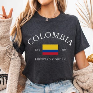 Colombia Flag T-Shirt, Colombian Pride Shirt, Colombia Souvenir Tee, South America Travel Shirt, Colombia Gift