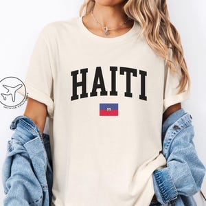 Haiti Shirt, Haitian Flag T-Shirt, Caribbean Island Tee, Port-au-Prince Souvenir, College Style Graphic, Unisex Travel Gift