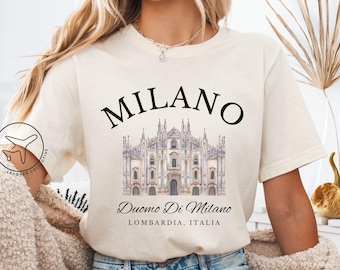 Milano Duomo T-Shirt, Italy Travel Souvenir
