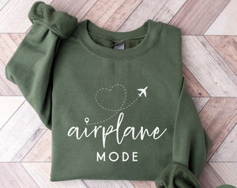 Sudadera con modo avión, regalo de viaje para aventureros, suéter unisex
