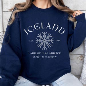 Felpa con cappuccio con simbolo islandese, girocollo con simbolo nordico, maglione islandese, idea regalo da viaggio, abbigliamento unisex comodo