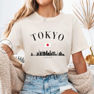 Tokyo Japan T-Shirt, Tokyo Skyline Tee, Japanese Streetwear Shirt, Travel Japan Souvenir, Aesthetic Japan Shirt, Unisex Tee