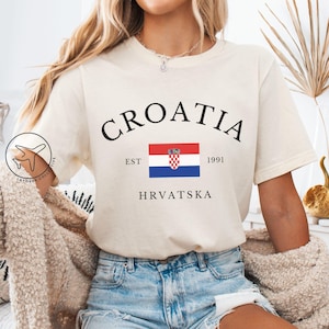 Croatia Shirt, Croatian Flag TShirt, Hrvatska T-Shirt, Croatia Gifts for Travel Lovers, Croatian Heritage Tee