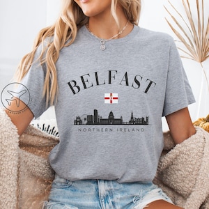Belfast Northern Ireland Shirt, Belfast UK Tshirt, Northern Irish Heritage, Belfast Travel Gift, UK Gifts