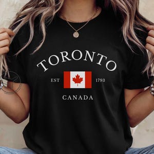 Camiseta de Toronto, Canadá, camiseta de la ciudad de Ontario, camiseta de viaje canadiense, regalo de recuerdo de Toronto, camiseta gráfica unisex