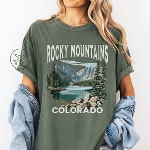 Colorado Shirt, Rocky Mountains Shirt, Colorado Rockies Shirt, National Parks Tshirt, Mountains Gift for Hiking, Nature Lover Graphic
