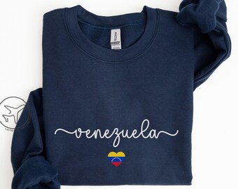 Venezuela Sweatshirt, Venezuela Crewneck, Venezuelan Flag Pullover, South America Travel Gift, Unisex Sweater