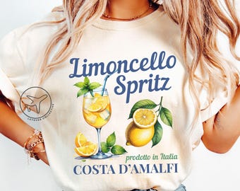Limoncello Spritz Amalfi Coast T-shirt, Italian Summer Tee