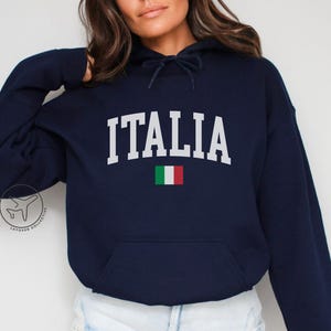 Italia Hoodie, Italy Hooded Sweatshirt, Italy Sweater, Italy Travel Gift, Italian Flag Souvenir