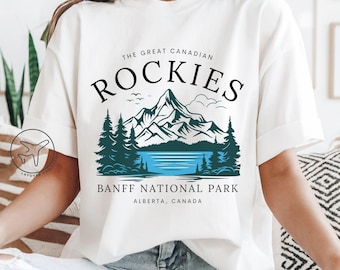 Banff Nationalpark T-Shirt, Kanadische Rockies, Bergsee Souvenir