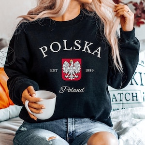 Poland Sweatshirt, Polish Sweater, Poland Shirt, Polish Gifts for Travel Lovers, Eastern European Travel Souvenir