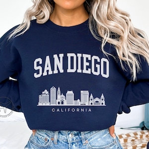 San Diego California Sweatshirt, San Diego California Sweater, San Diego Shirt, California Travel Souvenir, California Gift, San Diego CA