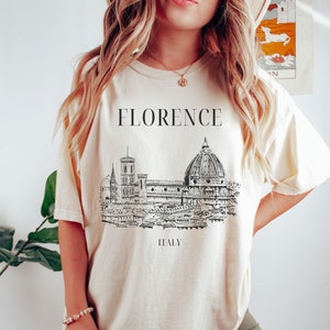 Camisa de Florencia, Camisa de Italia, Camiseta de Florencia, Camiseta de Italia, Camisa de Europa, Regalo de vacaciones, Camisa de viaje, Viaje a Italia, Comfort Colors®