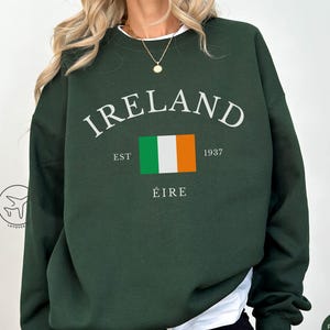 Ireland Sweatshirt, Ireland Sweater, Ireland Shirt, Irish Gifts for St Patrick&#39;s Day, Travel Gift Idea for Europe Trip, Irish Heritage