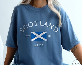 T-shirt met Schotse vlag, Scottish Heritage Travel-T-shirt