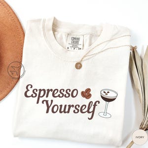 Espresso Martini Shirt, Cocktail Tshirt, Tini Time Shirt, Espresso Shirt, Cocktail Lover Gift, Gift for Coffee Lover, Funny Coffee Shirt