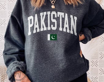 Pakistan Flag Crewneck Sweatshirt, Pakistani Pride, Heritage Gift