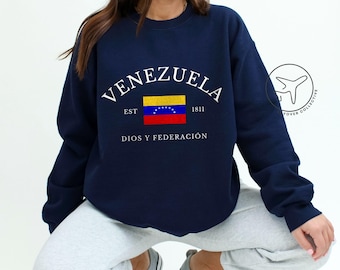 Venezuela Flag Sweatshirt, South America Travel, Unisex Pullover