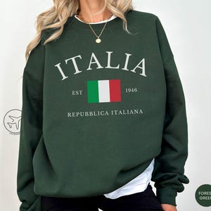 Italy Sweatshirt, Italia Shirt, Italy Sweater, Italian Flag Souvenir, Italy Gifts For Europe Trip, Italian Heritage Gift