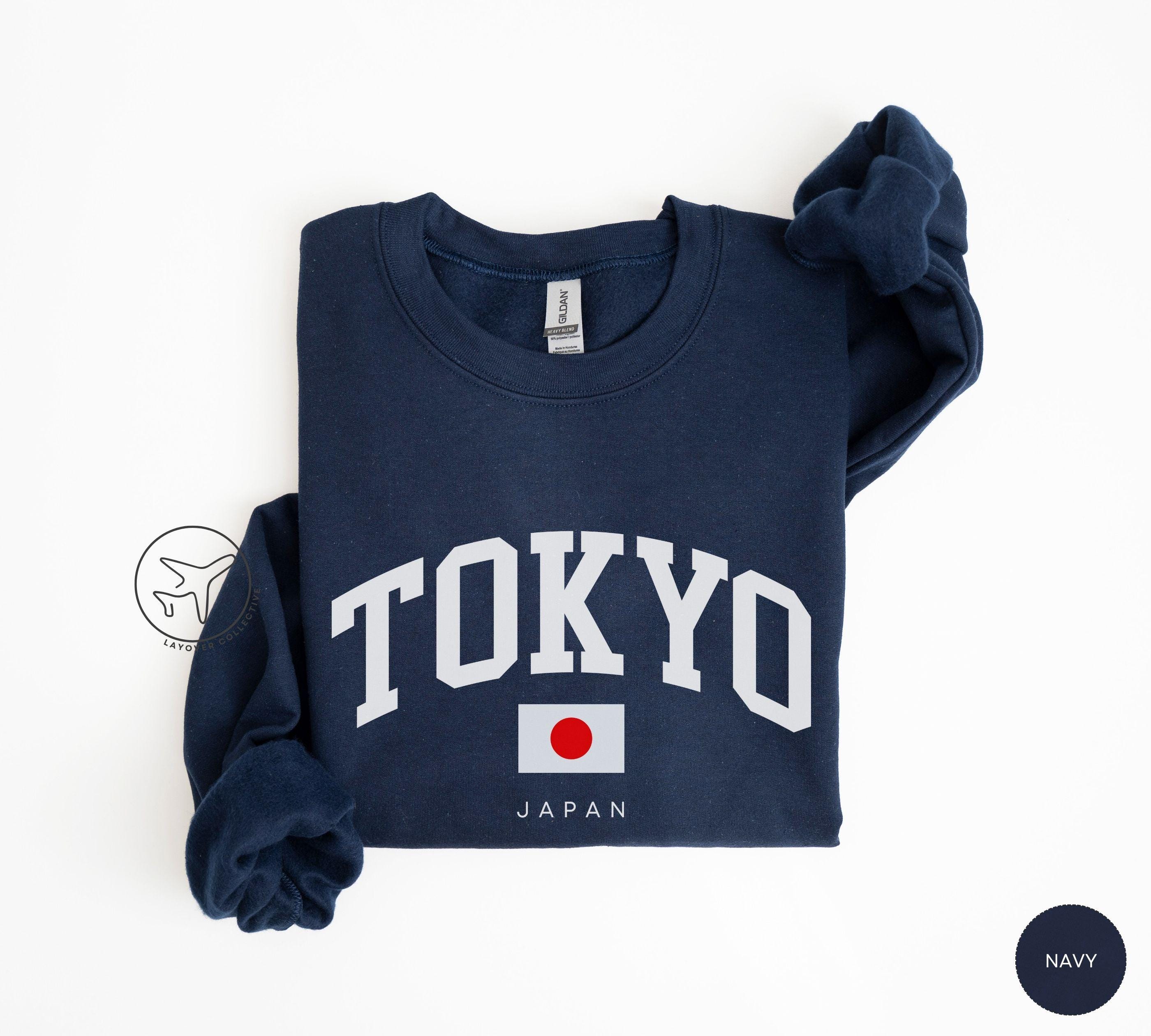 Tokyo Japan Flag Crewneck Sweatshirt, Japanese Streetwear Style - Etsy