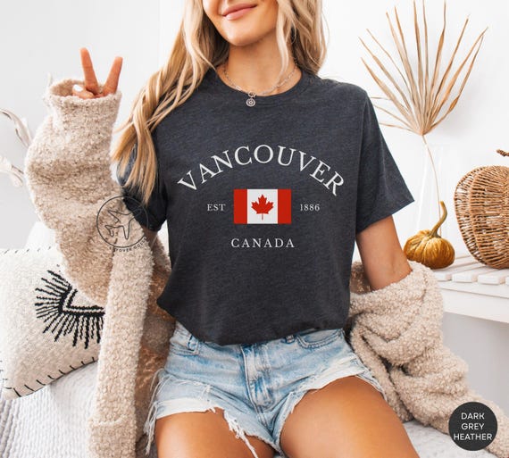 バンクーバー カナダ Tシャツ、西海岸旅行のお土産 - Etsy 日本