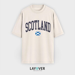 Camiseta de Escocia, camiseta de viaje con la bandera escocesa, camiseta con patrimonio del Reino Unido imagen 6