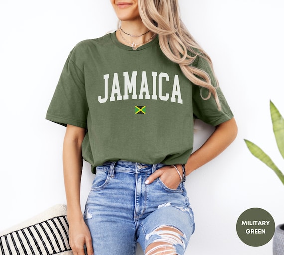 Jamaica T-Shirt Jamaican Flag Tee Travel Gift Souvenir Jamaica T-Shirt Jamaican Flag Tee Travel Gift Souvenir