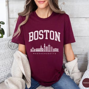 Boston Massachusetts Shirt, Boston Massachusetts Tshirt, Boston Massachusetts Tee, Boston Travel Souvenir, New England Gift, Boston MA