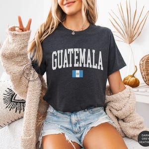 Guatemala T-Shirt, Collegiate Guatemala Shirt, Guatemala Flag Tee, Guatemala Pride Shirt, Unisex Guatemala Tee, Guatemalan Shirt
